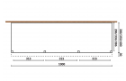 Aanbouwveranda Sublime plat dak - 1000 x 300 cm