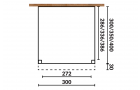 Aanbouwveranda Sublime plat dak - 300 x 350 cm