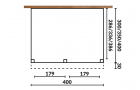 Aanbouwveranda Sublime plat dak - 400 x 300 cm