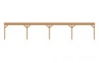 Aanbouwveranda plat front 1400