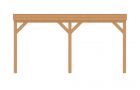 Aanbouwveranda plat front 500