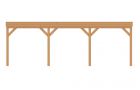 Aanbouwveranda plat front 750