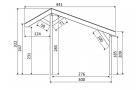 DHZ Buitenverblijf Easyline Kapschuurdak - 500 x 300 cm