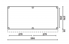 Buitenverblijf Grandiose Plat dak - 600 x 270 cm