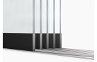 Glasschuifsysteem Comfort PLUS 5050x2000/2350 mm - Helder glas - 5-spoor