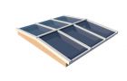 Lichtstraat Douglas Zadeldak (incl. Glas) 762x1550 mm - Wit (Ral 9010)