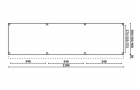 Buitenverblijf Sublime Plat dak - 1100 x 400 cm