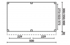 Buitenverblijf Sublime Plat dak - 500 x 300 cm