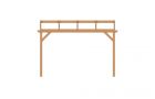 Y100132 - Aanbouwveranda schuin front 400 x 350