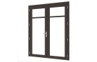 Douglas Steellook deur dubbel (01) 2x880x2274mm+kozijn 1894x2345mm Zwart (gelaagd dubbelglas)