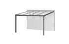Aluminium aanbouwveranda Velvetline 400 x 250 cm - Polycarbonaat dak