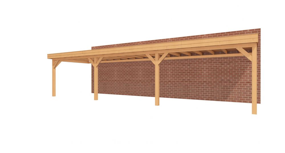 Aanbouwveranda Sublime plat dak - 1100 x 300 cm