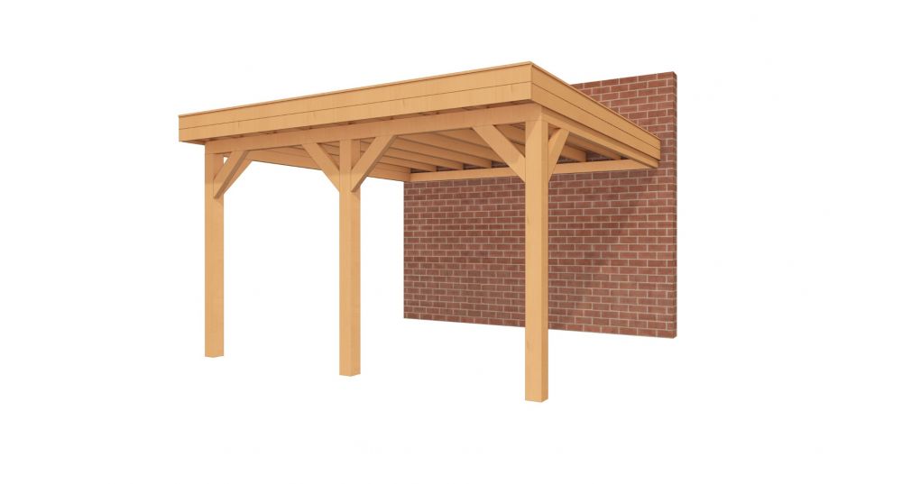 Y100112 - aanbouwveranda 400cm x 400cm