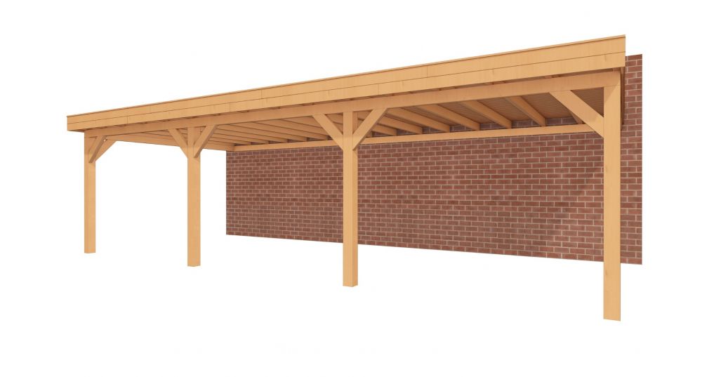 Aanbouwveranda Sublime plat dak - 900 x 400 cm