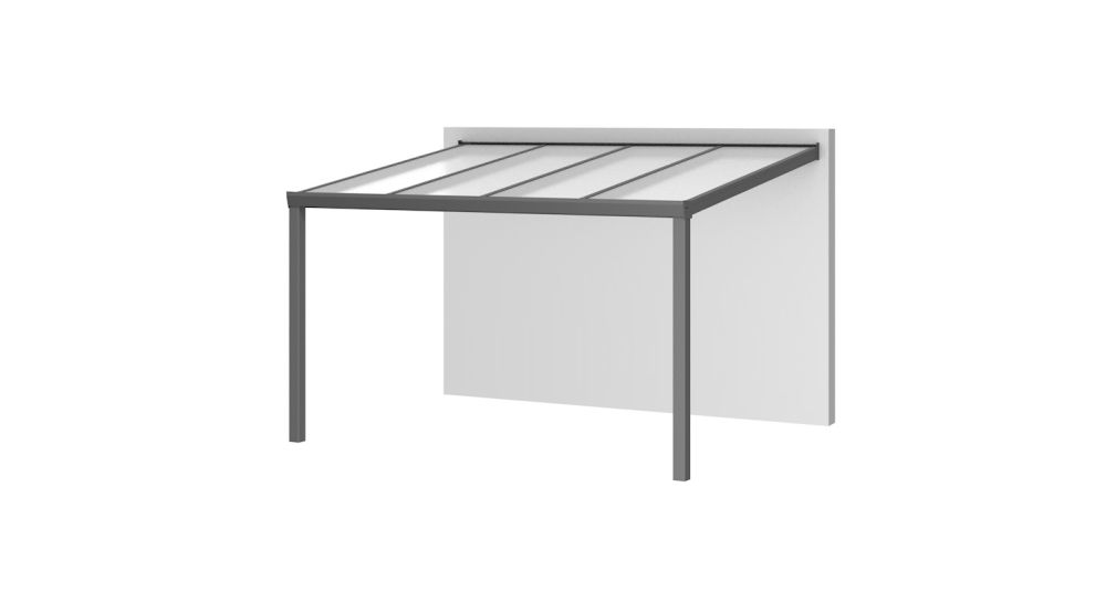 Aluminium aanbouwveranda Velvetline 400 x 350 cm - Polycarbonaat dak