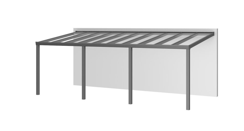 Aluminium aanbouwveranda Velvetline 700 x 300 cm - Glasdak