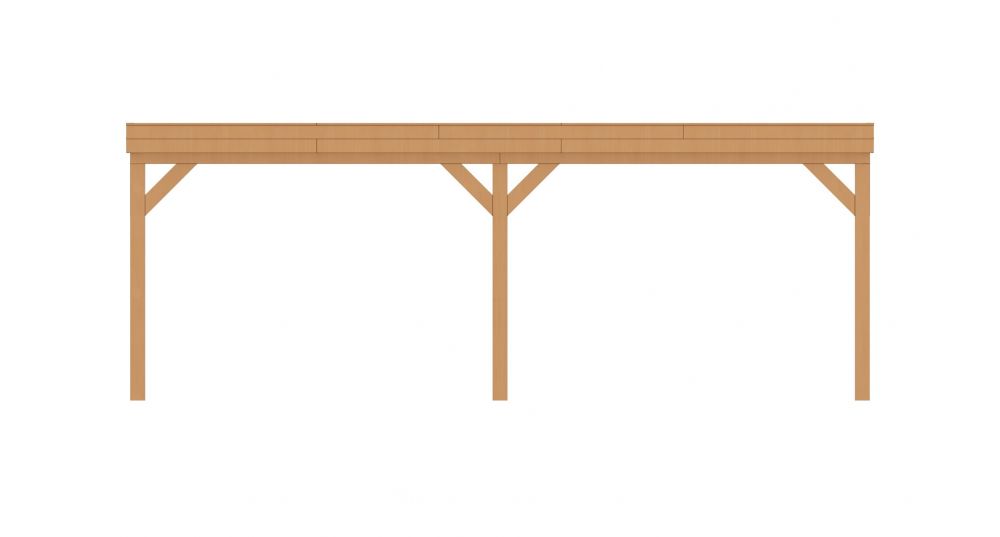 Aanbouwveranda plat front 700