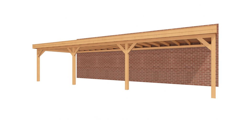 Aanbouwveranda Sublime plat dak - 1100 x 350 cm